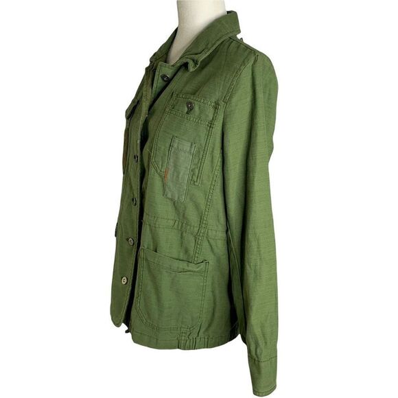 Anthropologie Hei Hei Utility Jacket XS Green Patchwork Embroidered Field NEW - Picture 6 of 7